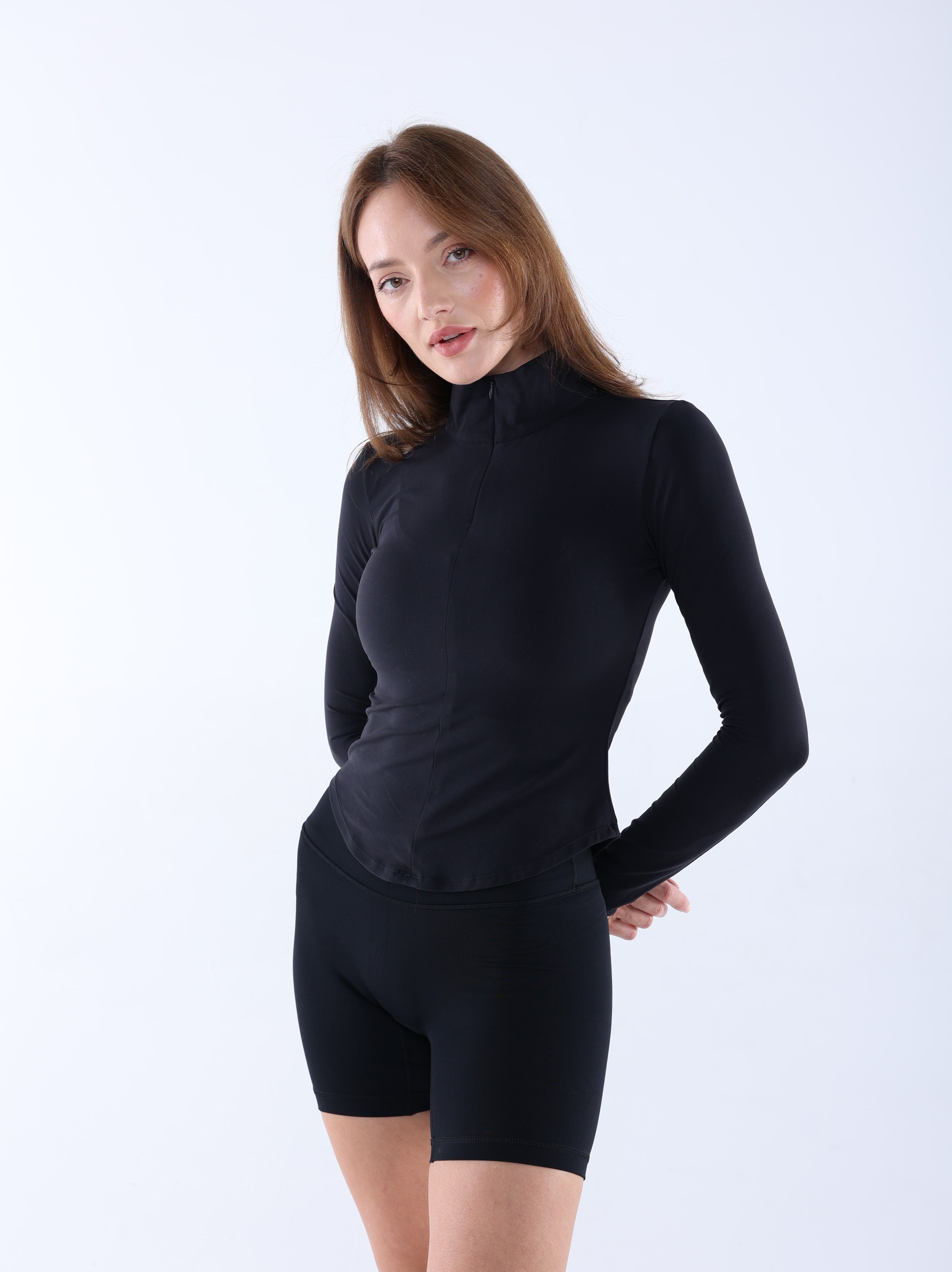 Half-Zip Jacket, Black