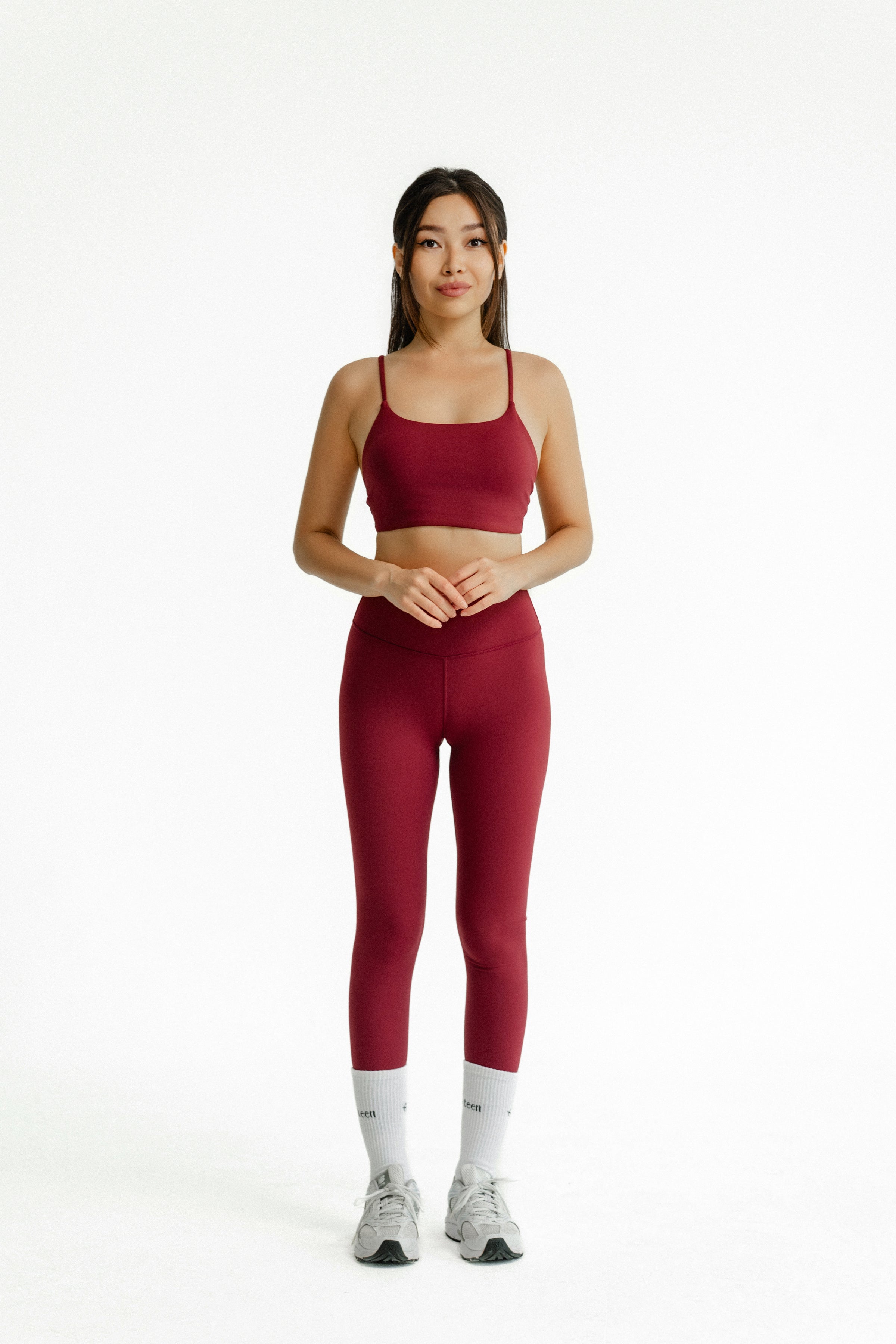 Essential Thin Strap Bra, Cherry