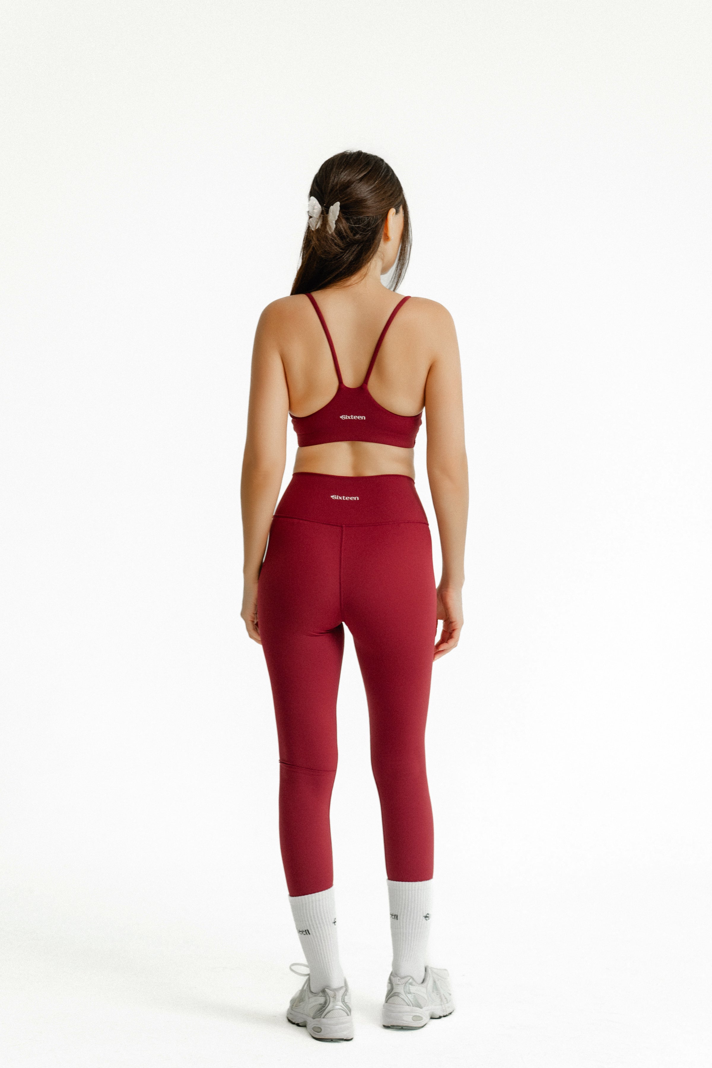 Essential Thin Strap Bra, Cherry