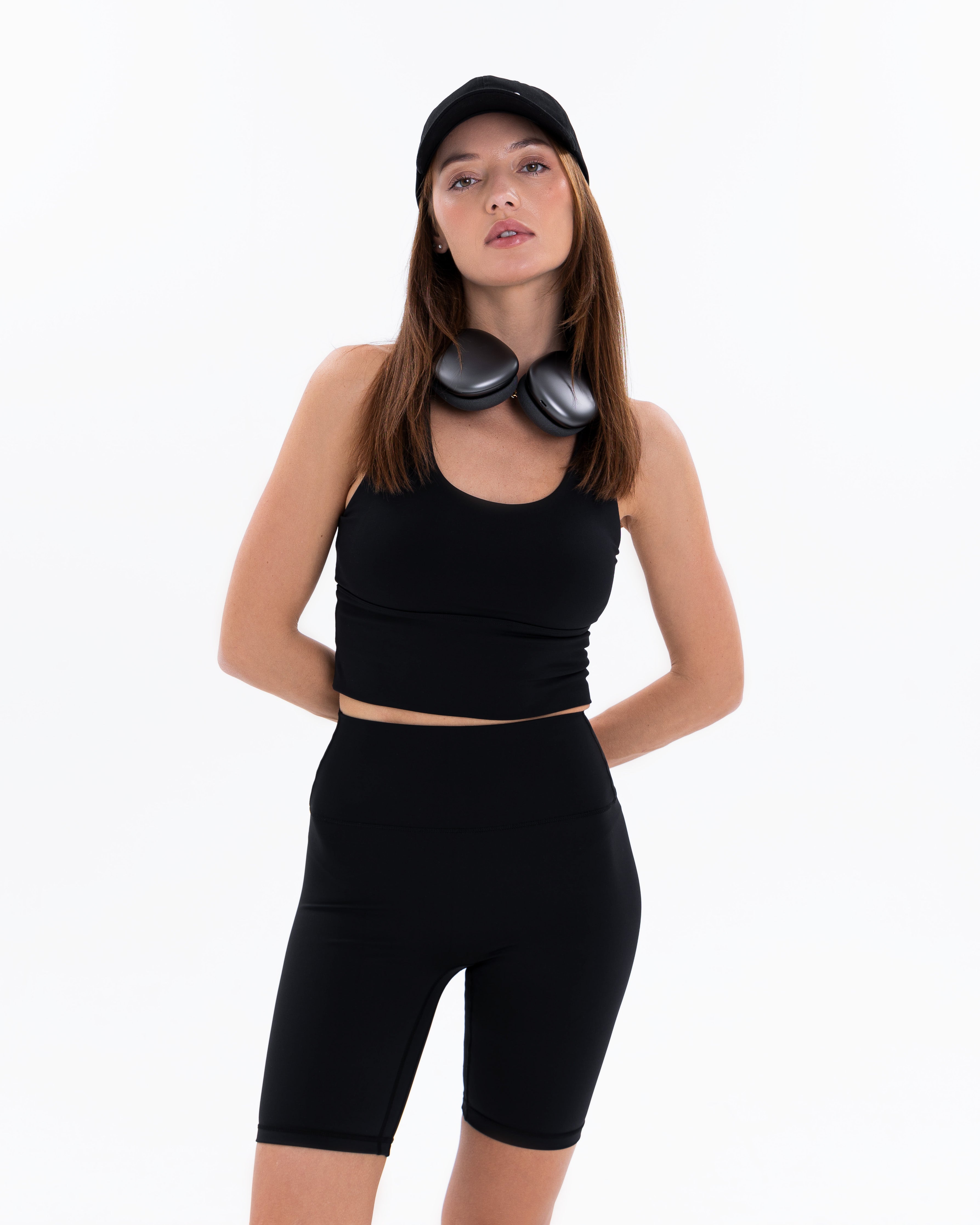 Essential Biker Shorts, Black