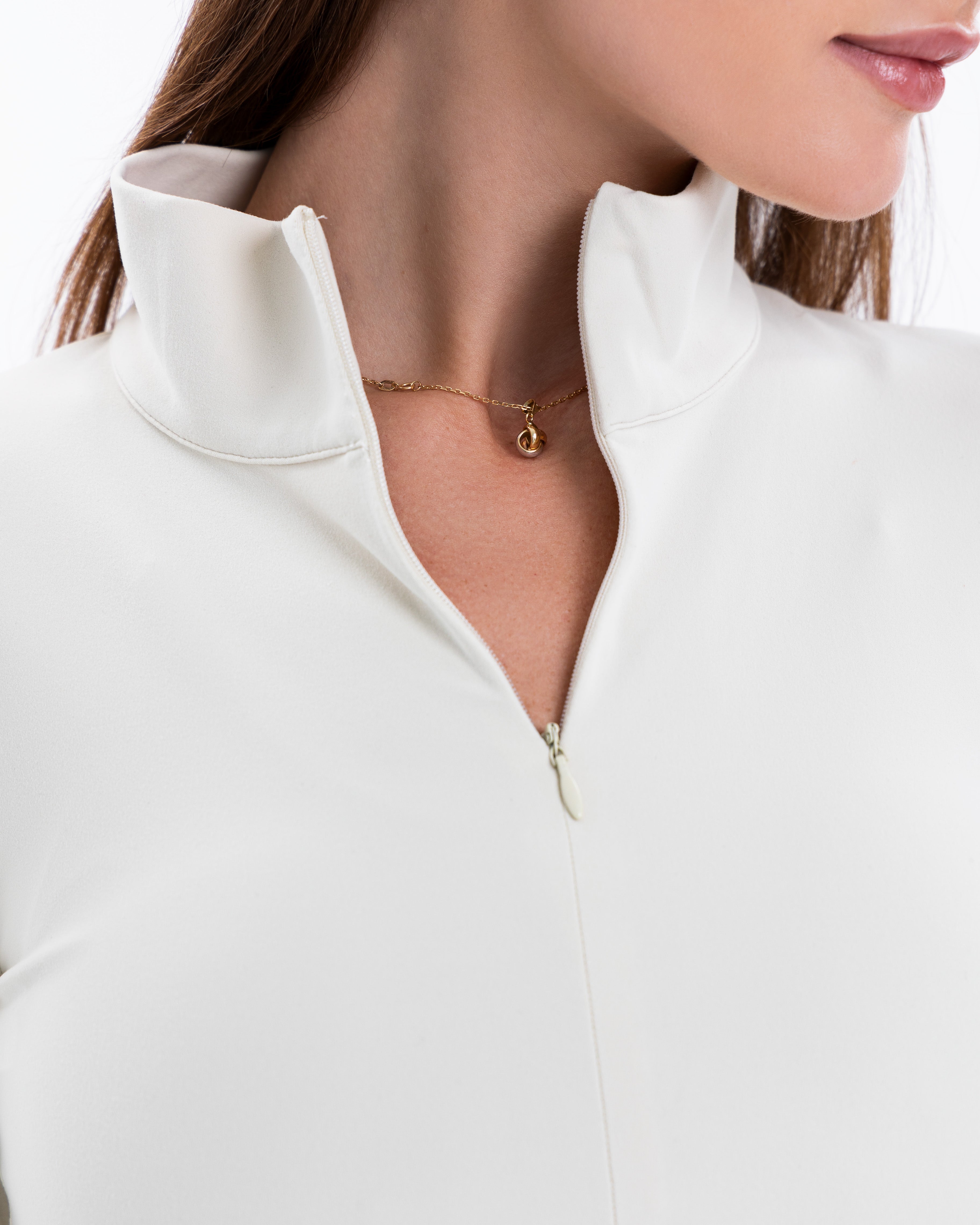 Half-Zip Jacket, Ivory