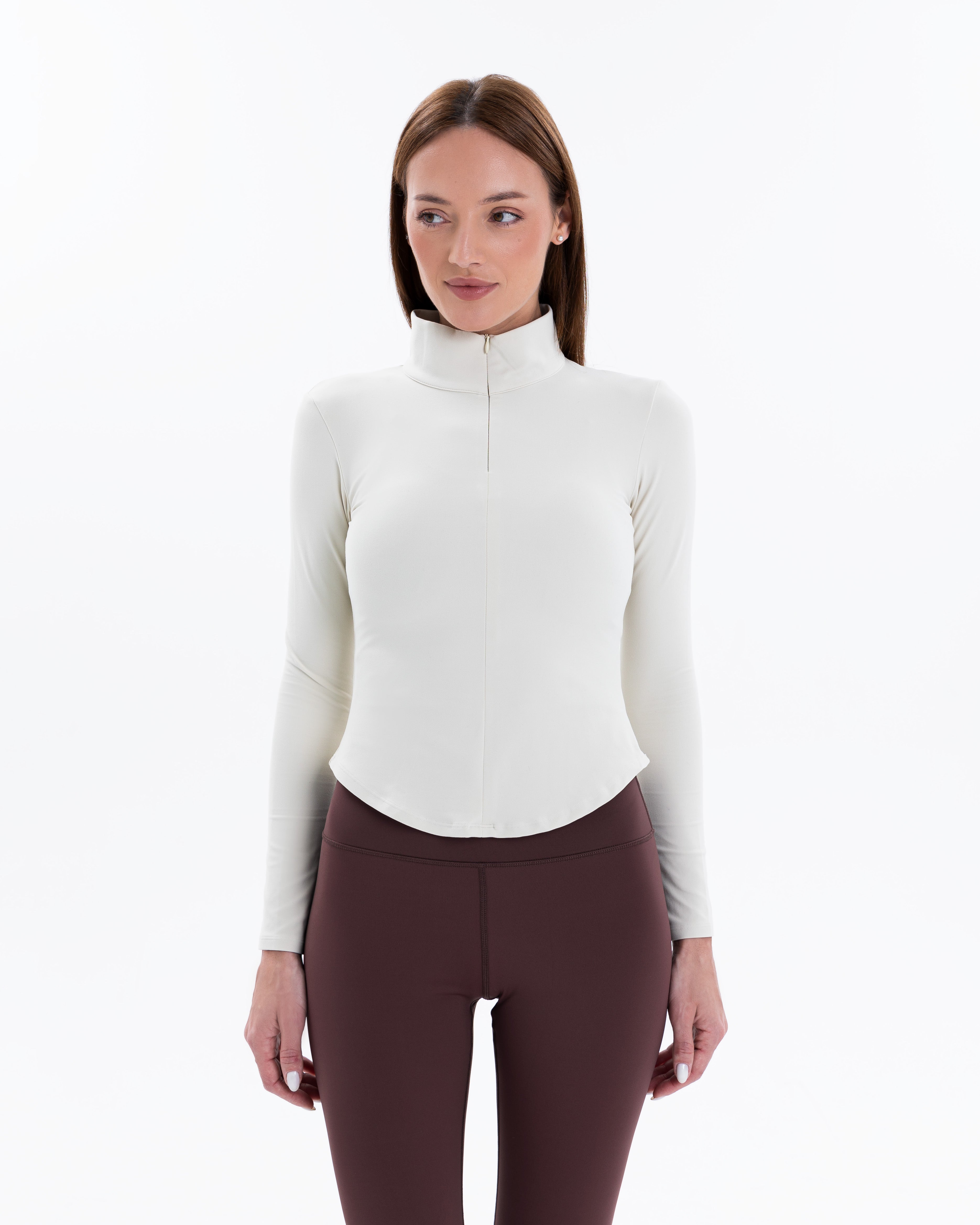 Half-Zip Jacket, Ivory