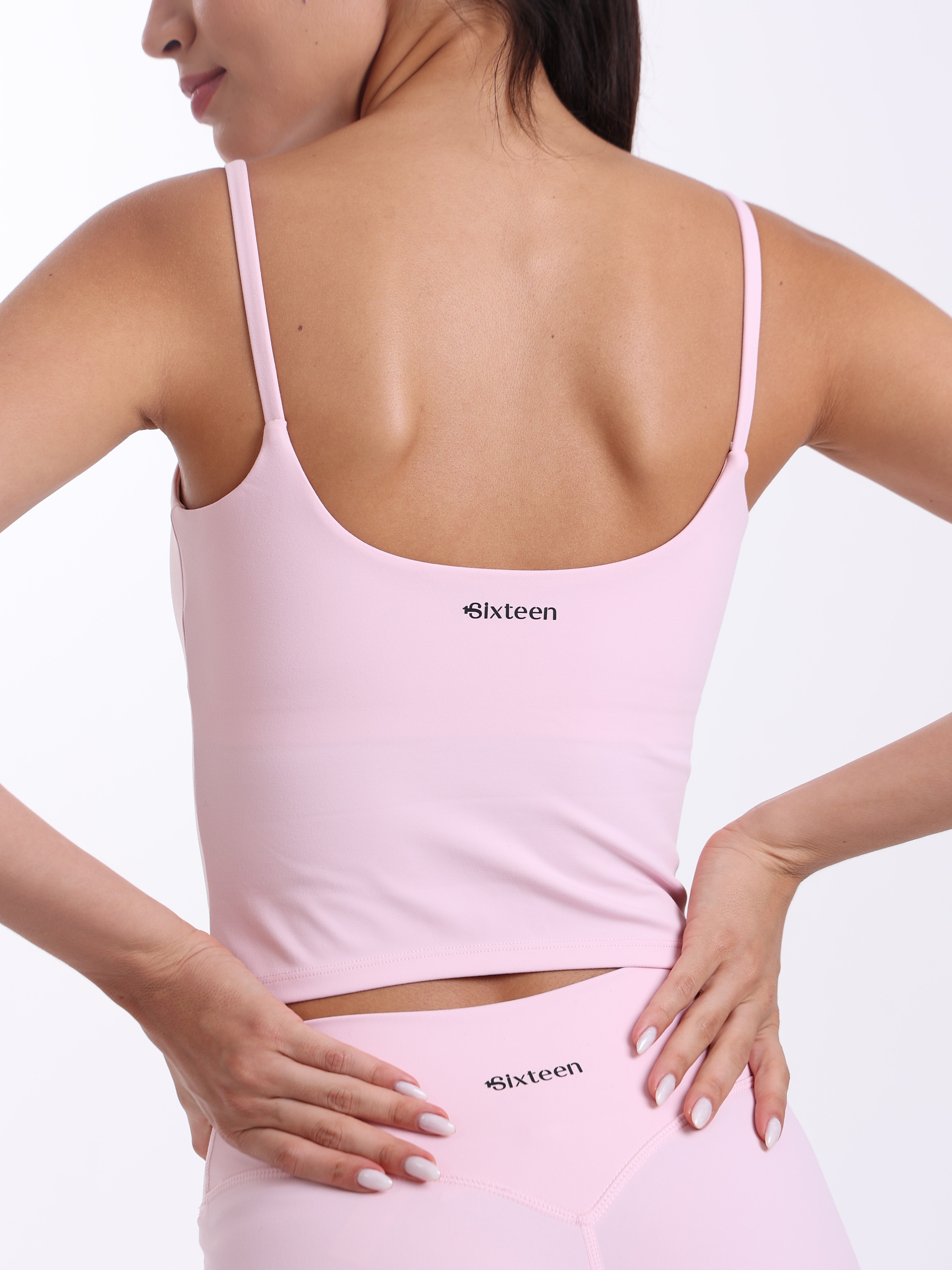 Cloud Thin Strap Tank, Baby Pink