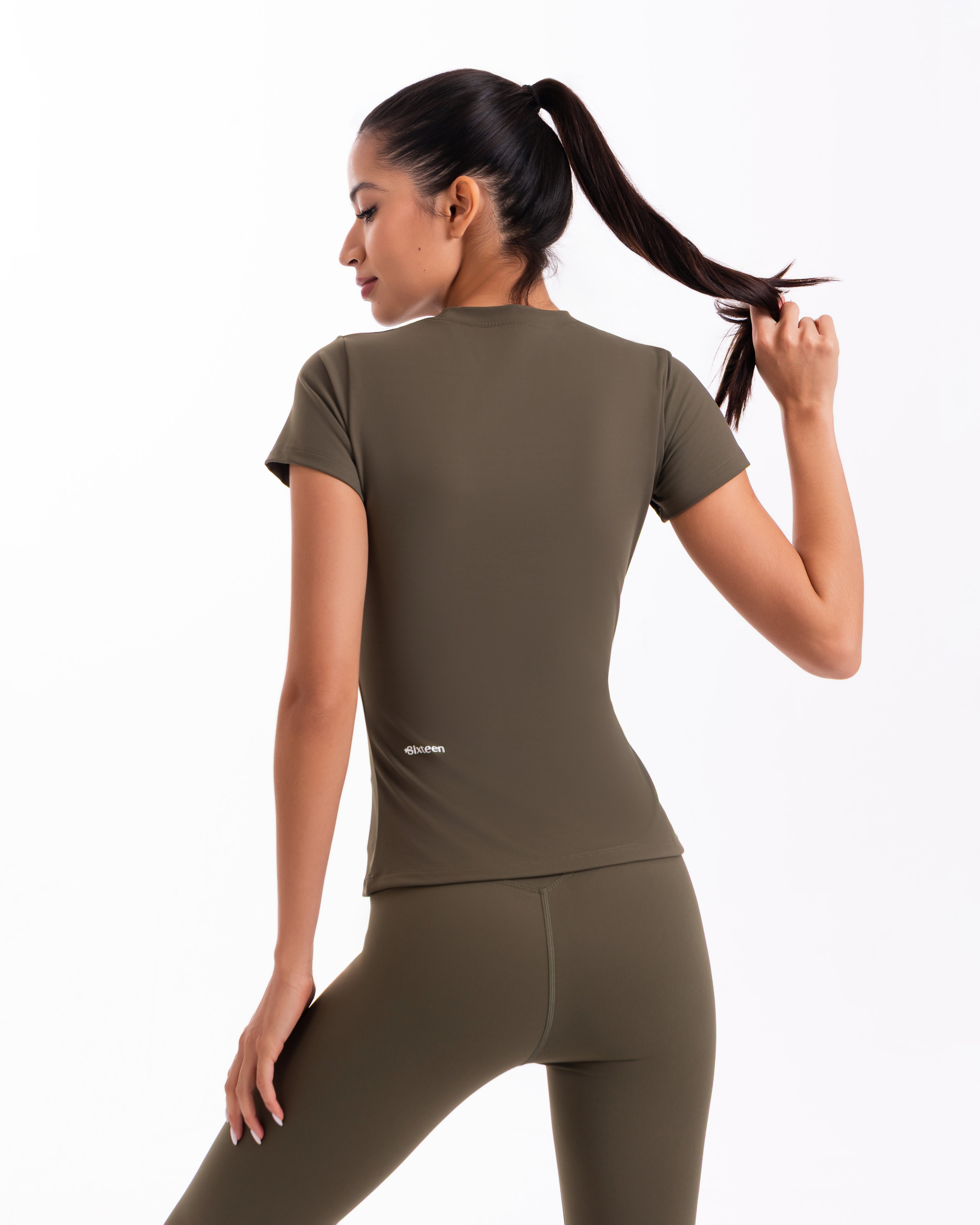 Cloud Short Sleeve Tee, Khaki