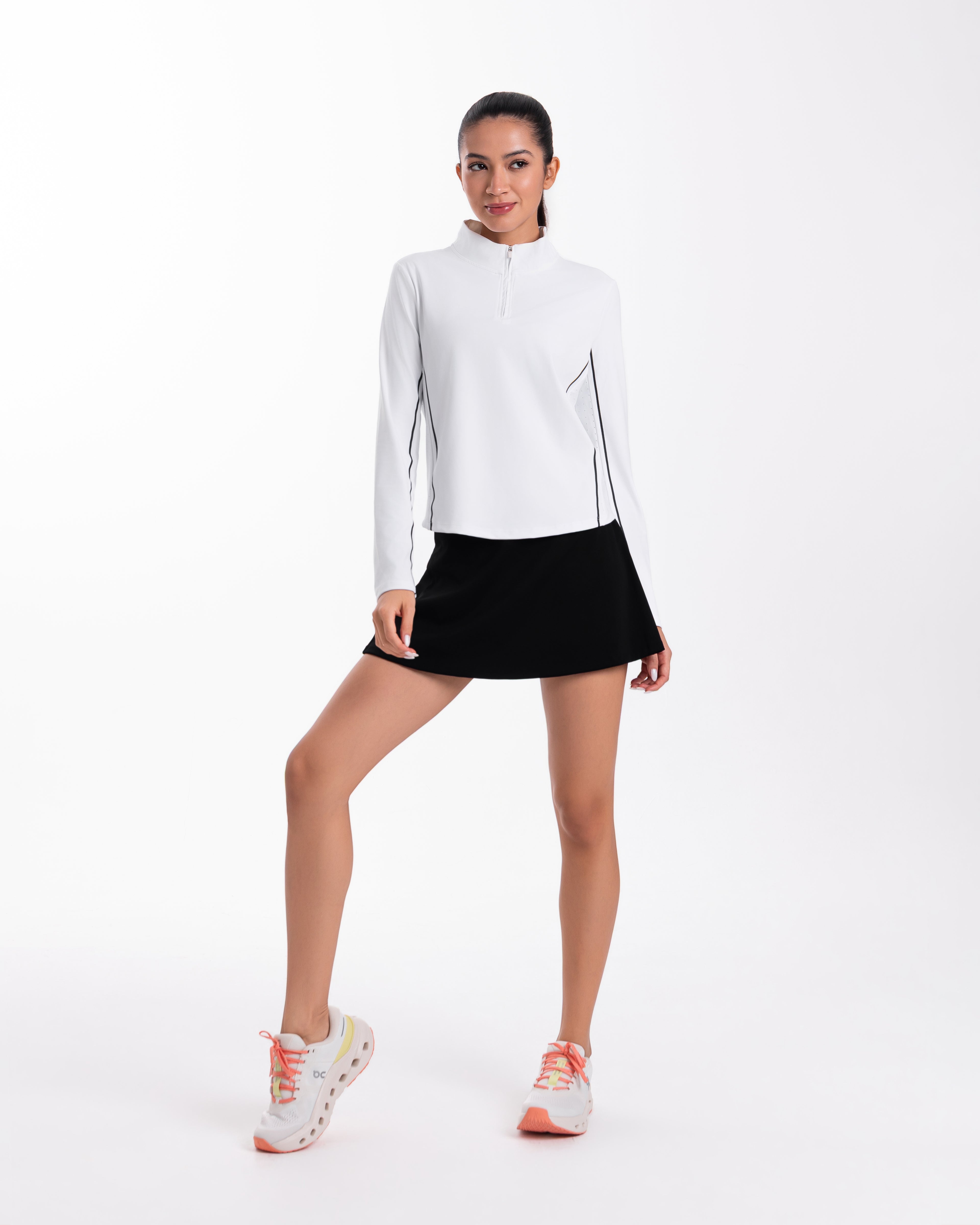 Muse Half-Zip, White