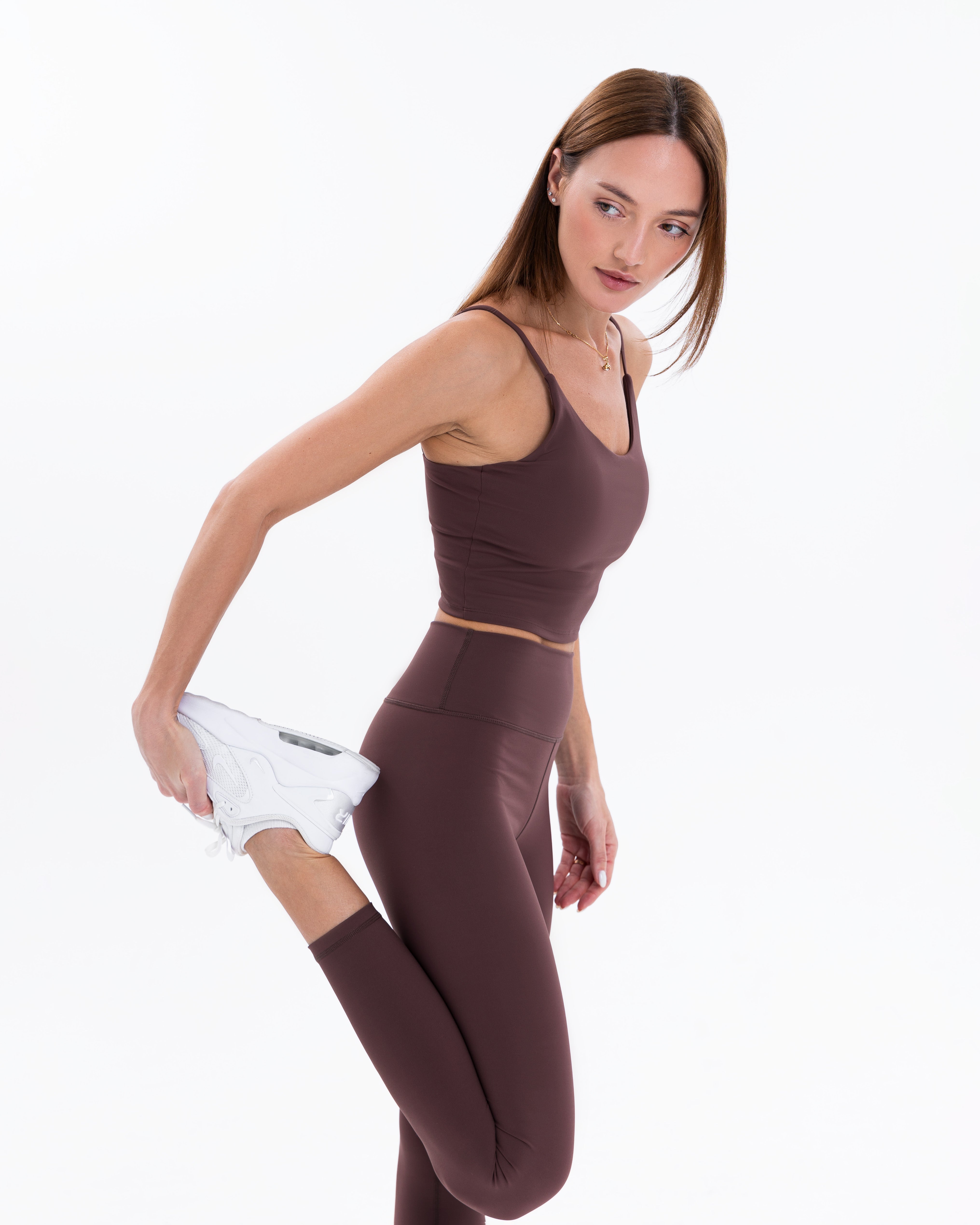 Essential High Rise Leggings, Cinnamon